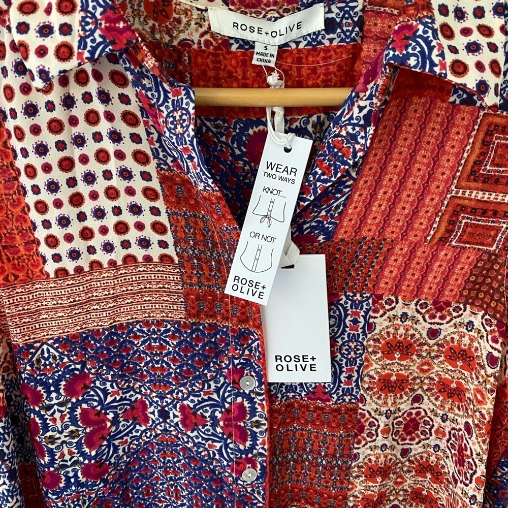 Rose & Olive Patchwork Boho Cottagecore Sleeveles… - image 5